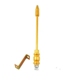 Feelitson Golden Car Flag Rod with Bracket for All Car Models/Judgement Rod/Corner Rod (1Pcs)